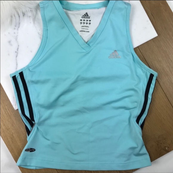 adidas Tops - Like new! adidas Blue Performance Tank Top